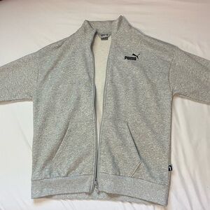 puma gray zip jacker size S